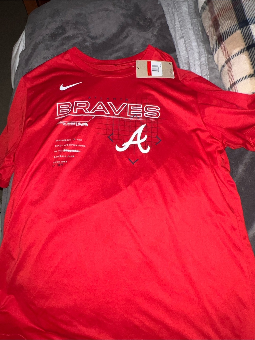 Nike Red Atlanta Braves Graphic Tee for Men